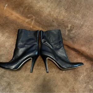 INC International Concepts Black Heeled Boots